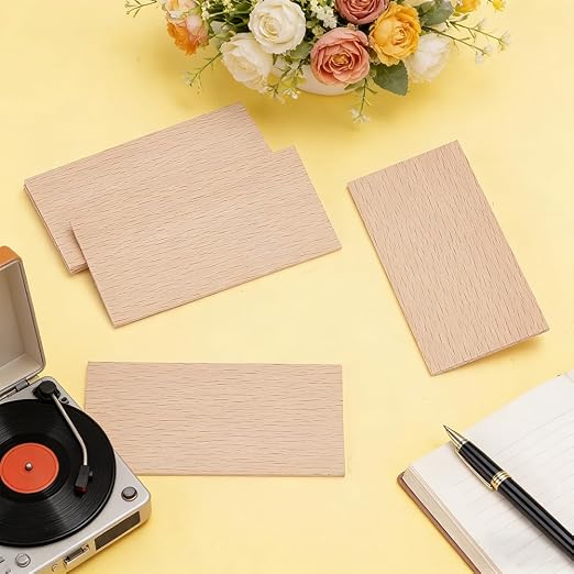 OLYCRAFT 6Pcs Unfinished Beech Wood Sheets 2.2mm Thick Unfinished Craft Wood - Image 4
