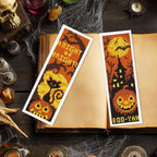 INFUNLY Halloween Cross Stitch Bookmarks Kit Evil Pumpkin Handmade Cross Stitch - Image 7