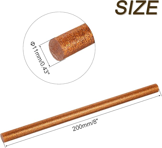 uxcell 30pcs Full Size Hot Glue Gun Sticks 8-inch x 0.43-inch High Sticky Large - Image 2
