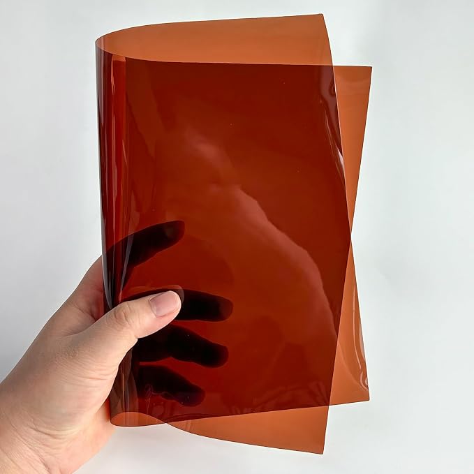 Transparent PVC Faux Leather Sheets, Glossy Waterproof Clear Vinyl Fabric - Image 5