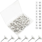 ELANE 100 Pcs Numbered Thumb Tacks by ELANE