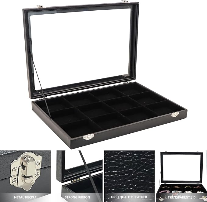 Wudygirl Jewelry Tray 12 Grid Jewelry Organizer - Image 4