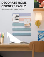 Fluxynara Cork Board Alternative Felt Strip Board 5-Pack 13"x2", Office Pin - Image 4
