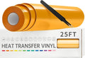 VinylRus Heat Transfer Vinyl-12” x 25FT Iron on Vinyl Roll by VinylRus