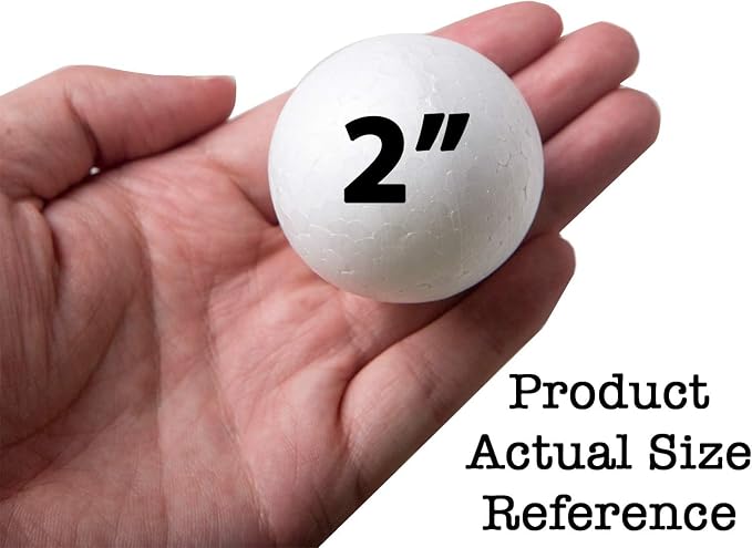 100 Pack 2'' Foam Balls - Image 3