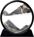 Aoderun Moving Sand Art Picture Round Glass 3D Deep Sea Sandscape in Motion by Aoderun