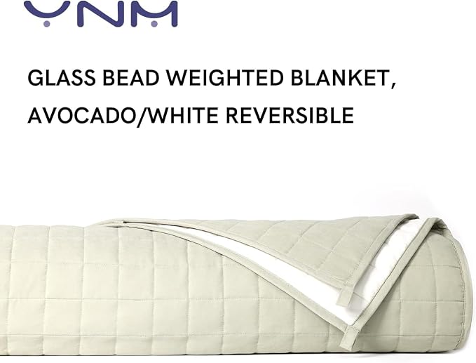 YnM Exclusive 20 lbs Weighted Blanket, Extra Heavy Cotton/Polyester Bed Blanket - Image 2