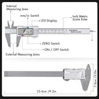 Electronic Digital Caliper, LCD | 0 to 6 inch inch/mm Conversion, Automatic - Image 7