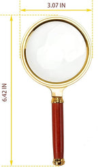 BASUNE 10X Handheld Magnifier, Reading Magnifier Loupe Glasses 10X - Image 3