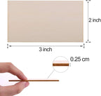 Ruisita 100 Pieces 2 x 3 Inches Unfinished Wood Pieces Rectangle Blank Sharp - Image 2