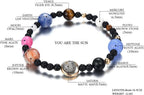 Women Stone Bead Charm Bracelet Universe Galaxy the Eight Planets Nine Planets - Image 2