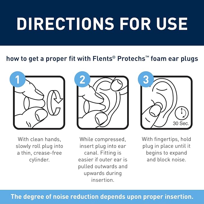Flents Protechs Foam Ear Plugs, 10 Pair - Image 4