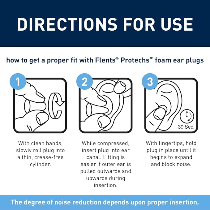Flents Protechs Foam Ear Plugs, 10 Pair - Image 6