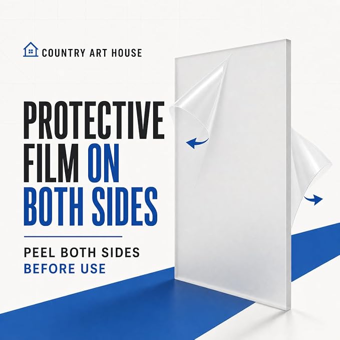 8x10 Non-Glare Acrylic Sheet Frame Replacement, UV Resistant Picture Cover | - Image 4