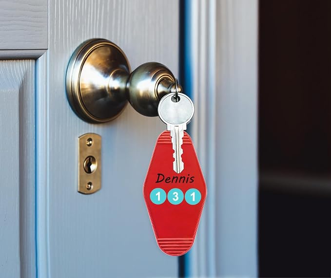 8PCS Motel Keychain Blank Hotel Key Tags Holder - Image 4