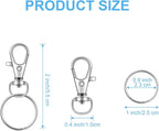 HXSEMAYIG 100PCS Keychain Hooks - Image 2