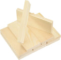 MECCANIXITY 10Pcs Wood Strips Slats, 5/16" x 1‑5/8" x 4" Thin Wood Sticks Flat by MECCANIXITY