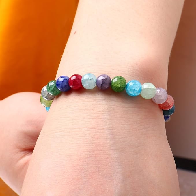160PCS Natural Stone Beads 10MM Agate Spacer Beads Bulk - Image 3