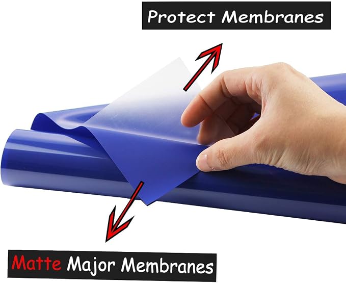 guangyintong Heat Transfer Vinyl Blue HTV Rolls, Matte Surface PVC Material - Image 3