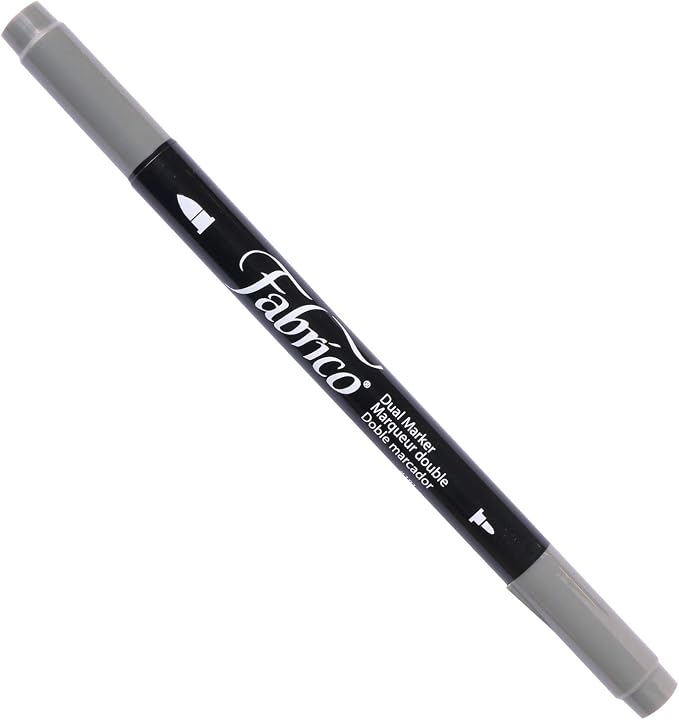 Tsukineko Dual-Ended Fabrico Marker Color-Fast, Cool Gray by Tsukineko
