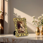 5x7 Vintage Picture Frames Gothic Picture Frames Ornate Gold | Real Glass - Image 3
