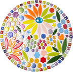 170g Ceramic Mosaic Tiles Pieces, Heart Star Oval Round Flower Shape Mosaics - Image 3