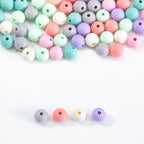 Gxueshan 1000 Pcs Acrylic Plastic White Pony Beads 6x9mm Bulk Kandi Beads - Image 4