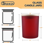 SHOWIN Thick Candle Jars for Making Candles 16 Pcs, 7 OZ Empty Jars - Image 4