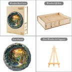 300 Pieces Wooden Puzzles, 3D Cave Forest Puzzle, Unique Animal Shaped Wood - Image 7