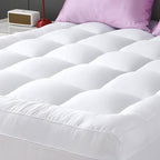YUGYVOB Full Size Mattress Pad Extra Thick, and Breathable Mattress Topper by PremiumHomeLinens
