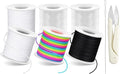 8pcs Elastic String Bracelet Making Kit, Stretchy Bracelet String, 6 Rolls 1mm by Unknown