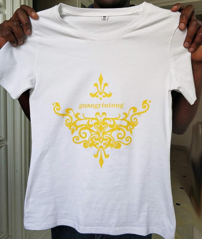 guangyintong Heat Transfer Vinyl Yellow HTV Rolls, Matte Surface Yellow Vinyl - Image 5