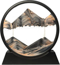 Muyan Moving Sand Art Picture Sandscapes in Motion Round Glass 3D Deep Sea Sand by Muyan