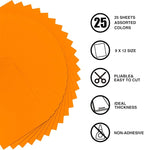 9 x 12 Inch Orange Foam Sheets Crafts, 2mm Thick. 25 Pack Premium Orange Foam - Image 3