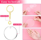 Audab Acrylic Keychain Blanks - Image 6