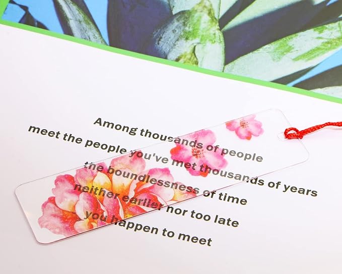 Blank Clear Bookmakrs Penta Angel 20Pcs Plastic Craft Transparent Acrylic - Image 5