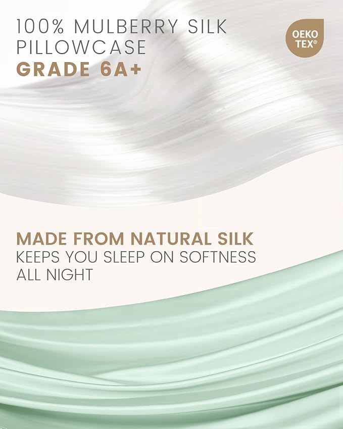 THXSILK Set of 2 Silk Pillowcase - Image 2