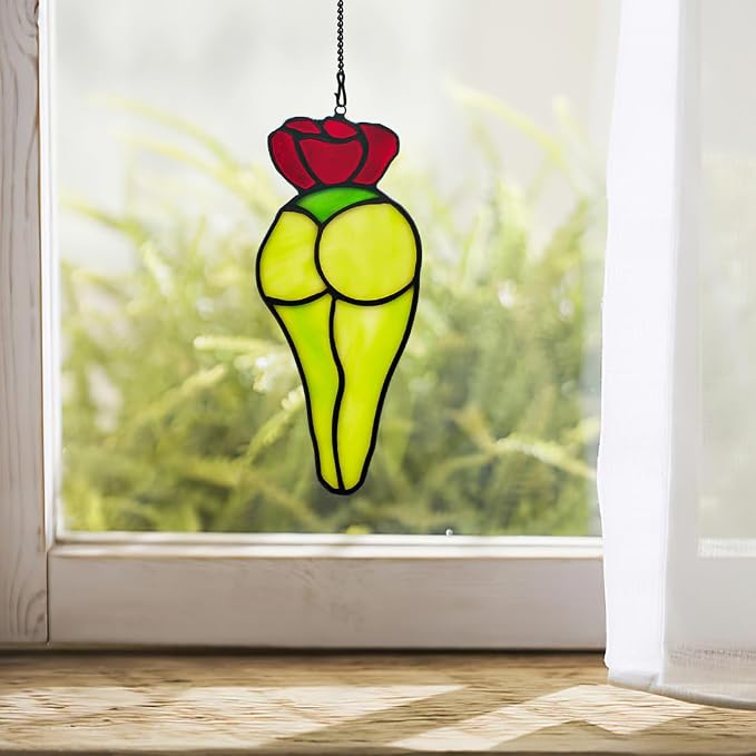 Cactus Decor Stained Glass Suncatcher - Image 7