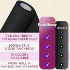 PerkHomy Black Kraft Paper Roll 36" x 3 - Image 2