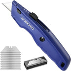 WORKPRO Premium Utility Knife, Retractable All Metal Heavy Duty Box Cutter by WORKPRO