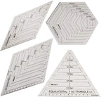 Quilting Ruler Set, 45 Degrees | 60 Degrees Ruler | Sewing Crafts Accessories - Image 6