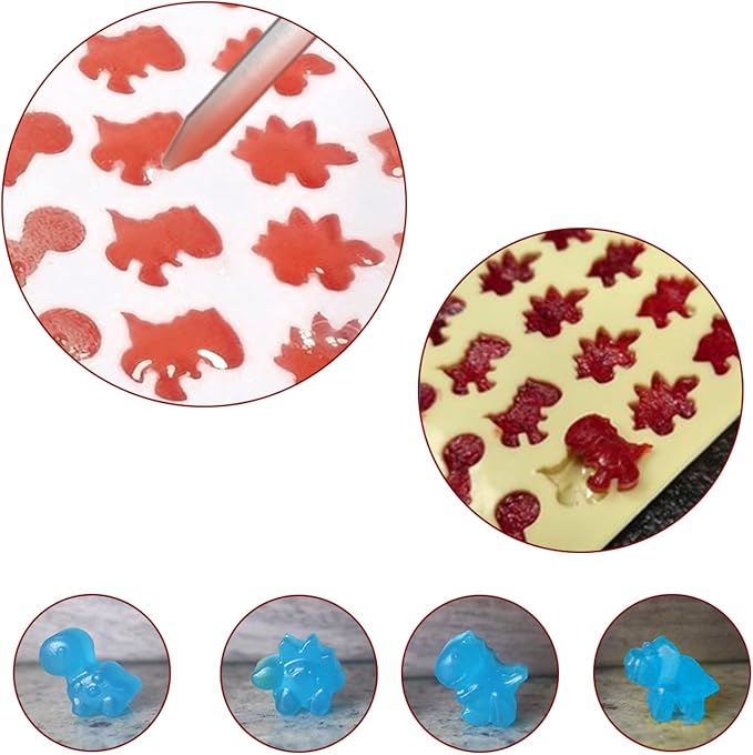 Palksky Mini Dinosaur Silicone Candy molds/Dragon Gummy Bear Mold, Non-Stick - Image 5