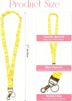 4PCS Stretchy Scrunchie Badge Lanyards - Image 2