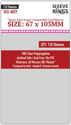 Sleeve Kings Standard Card Sleeves – 110 Count, Large Size, Compatible by SleeveKings
