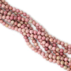 45PCS 8mm Natural Rhodochrosite Gemstone Smooth Round Loose Beads - Image 4
