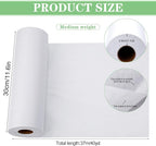 Medium Weight 11.6" x 40 yd White Fusible Interfacing - Image 2