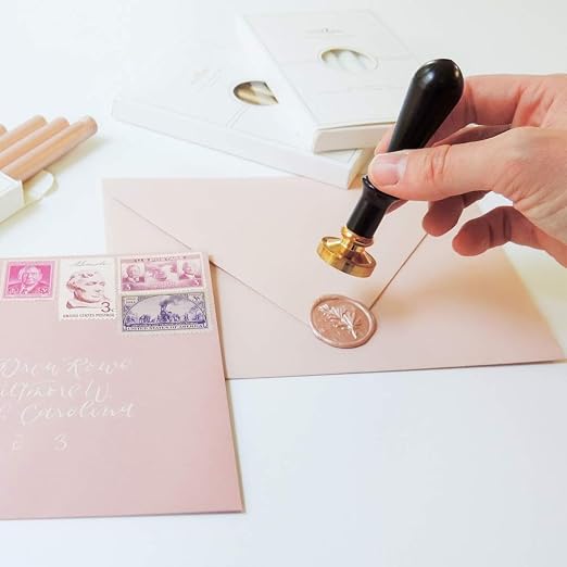 UNIQOOO Metallic Champagne Rose Glue Gun Sealing Wax Sticks - Image 5