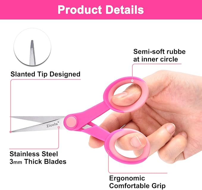 Zicolu 5" Embroidery Scissors, Small Sewing Scissors - Image 3