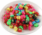 100pcs Mixed Polymer Clay Spacer Beads - Image 5