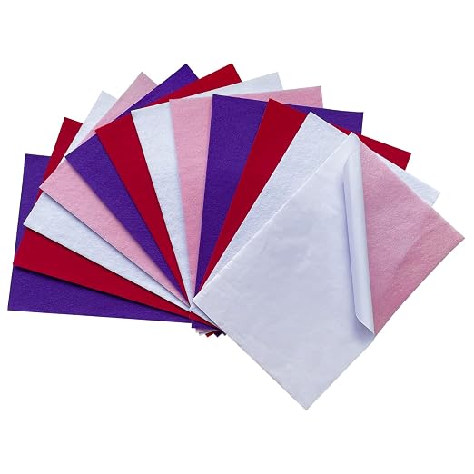 Jtnohx Self Adhesive Felt Sheets, 12 Pieces Felt Fabric - Image 2